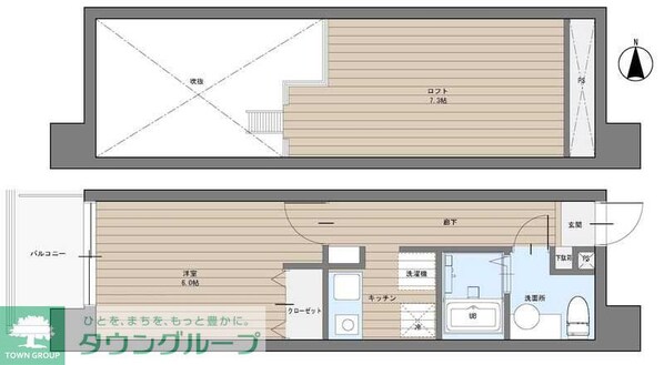 CAVANA東駒形の物件間取画像